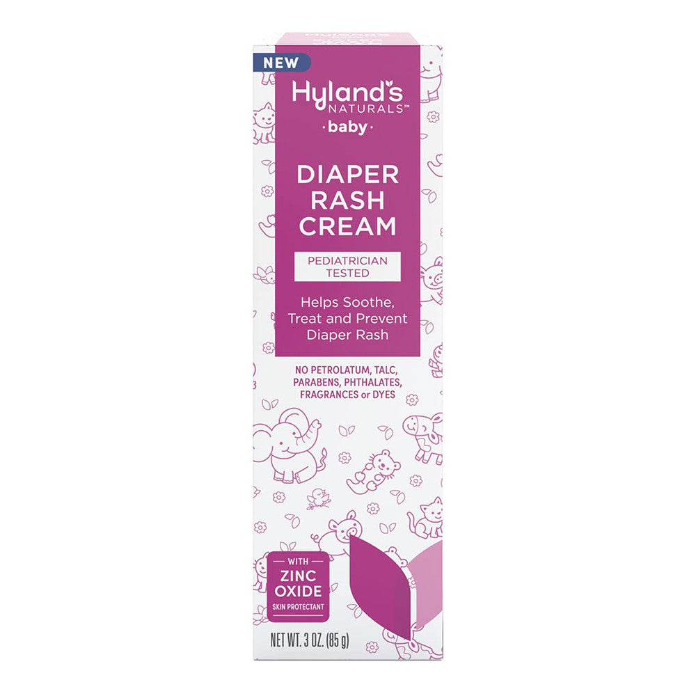 Hylands Naturals Baby Soothe Diaper Rash Cream with Zinc Oxide, 3 Oz